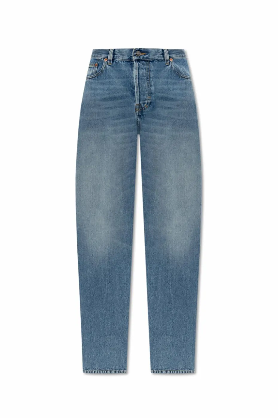 Gucci NIEBIESKI Jeansy z wysokim stanem
