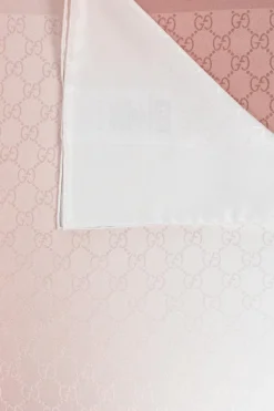 Gucci RÓŻOWY Jedwabna chusta
