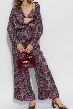 Gucci RÓŻOWY Jedwabna koszula