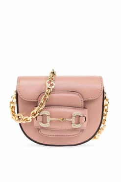 Gucci RÓŻOWY Torba na pas ‘Horsebit 1955’
