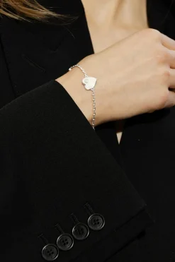 Gucci SREBRNY Bransoleta z logo