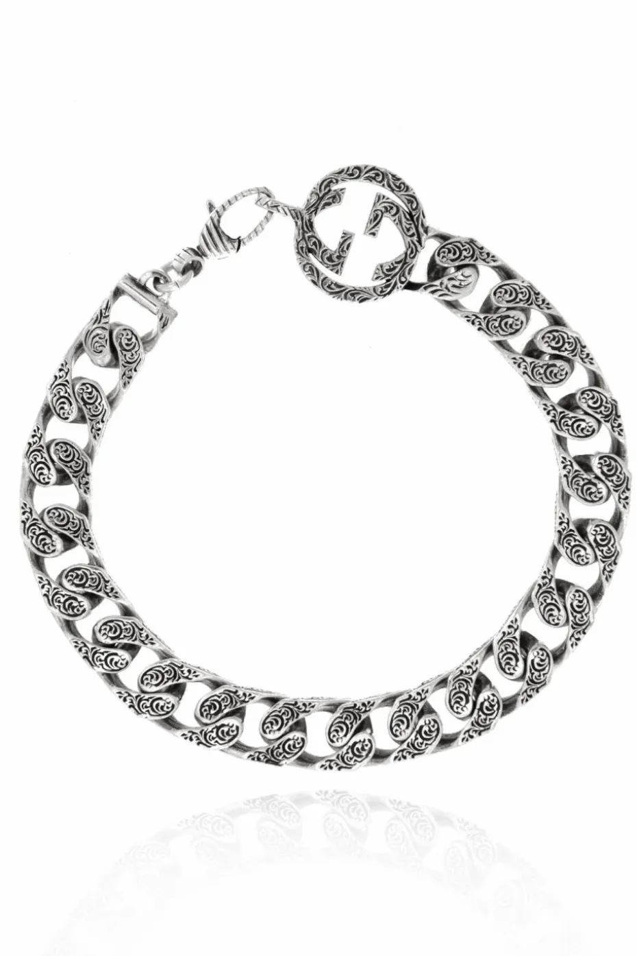 Gucci SREBRNY Srebrna bransoleta