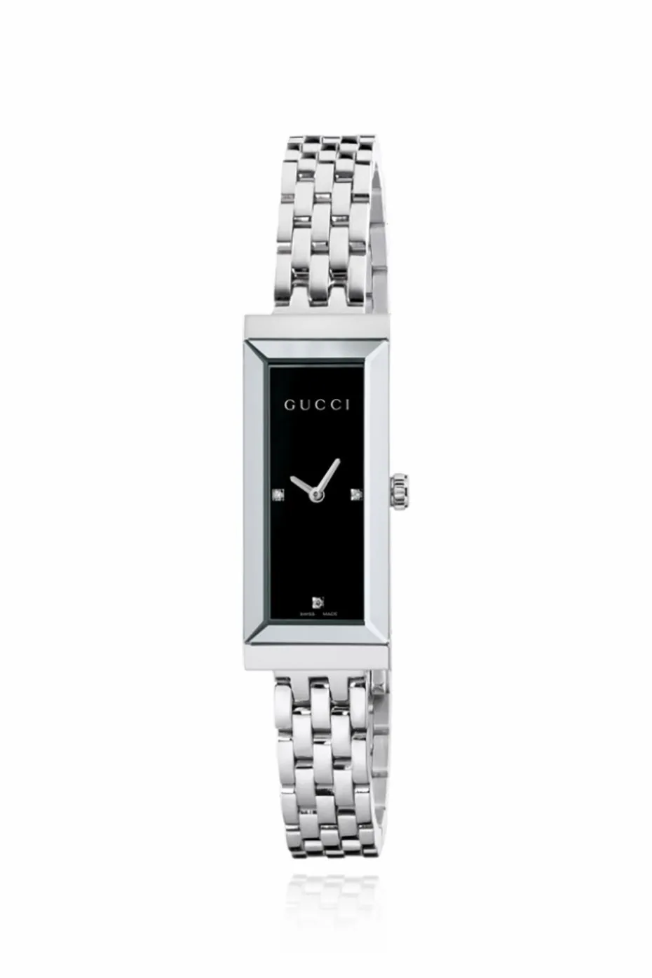Gucci SREBRNY Zegarek `G-Frame`