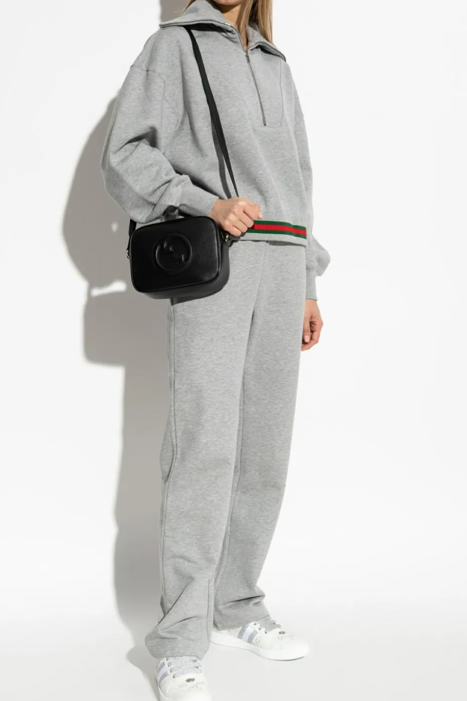 Gucci SZARY Spodnie dresowe z logo