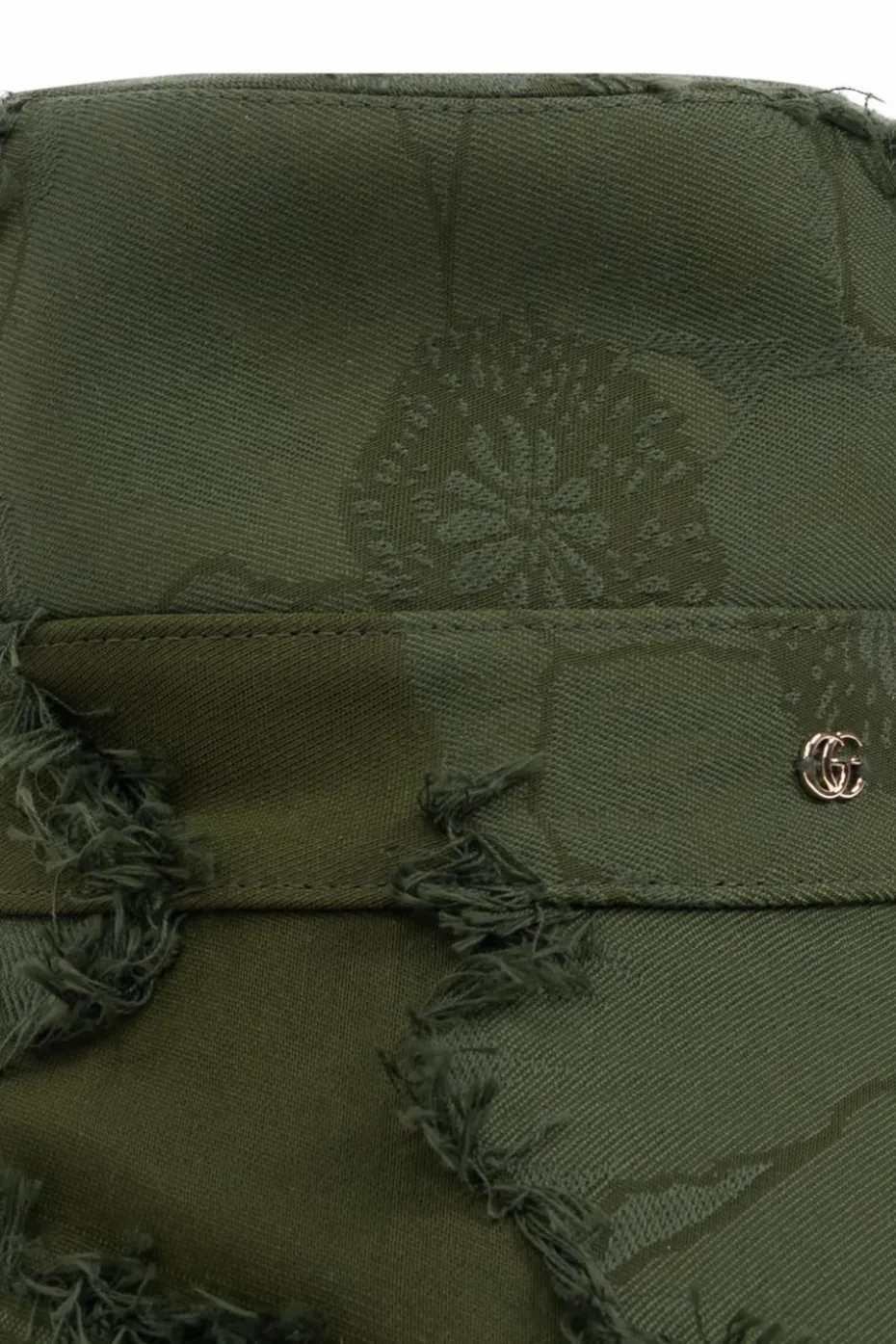 Gucci ZIELONY Kapelusz z efektem `vintage`