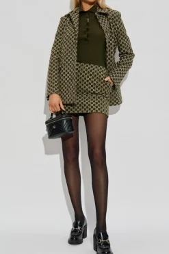 Gucci ZIELONY Krótka spódnica z monogramem