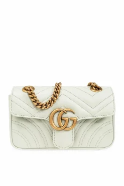Gucci ZIELONY Torba na ramię ‘GG Marmont Mini’