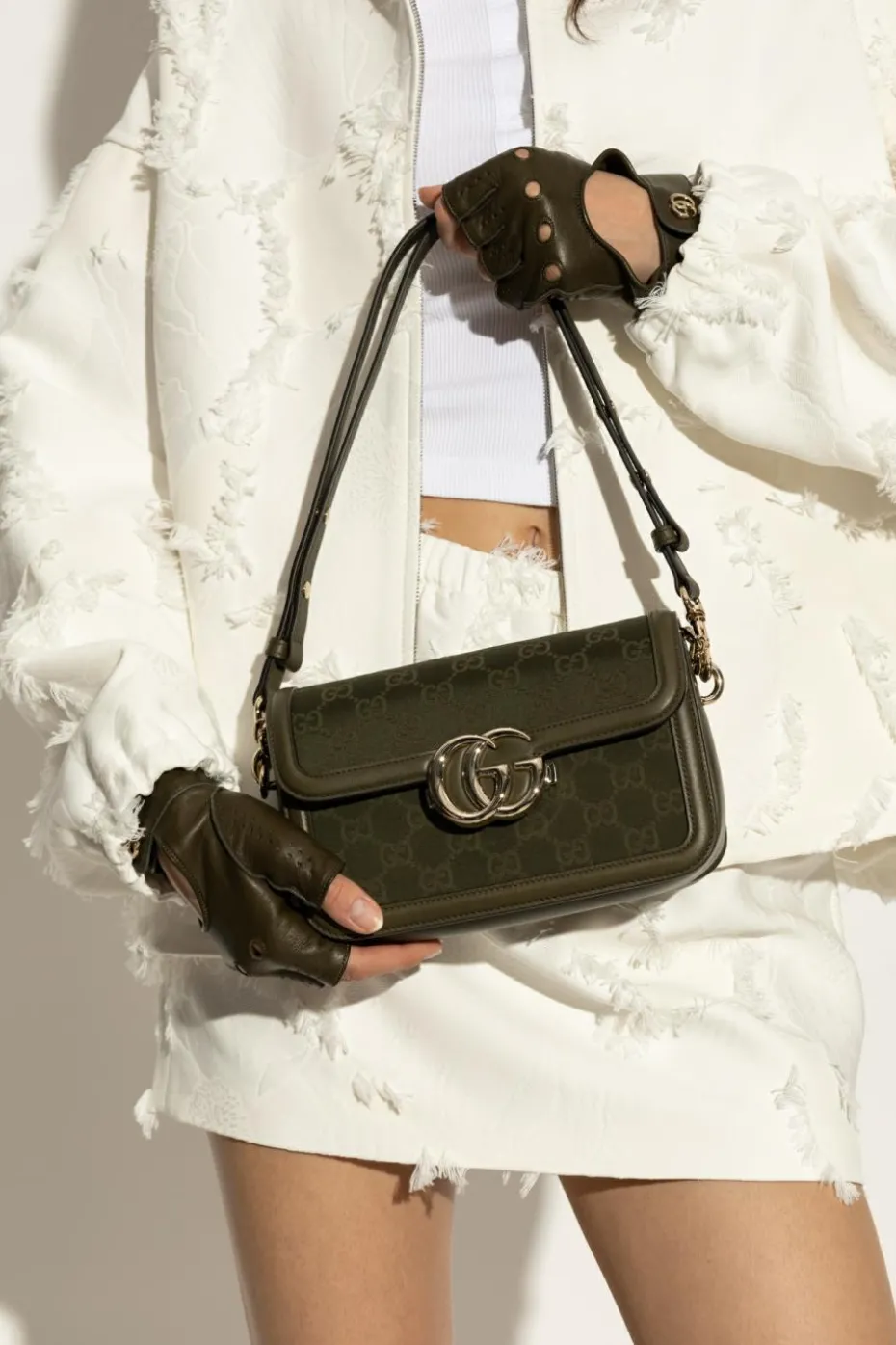 Gucci ZIELONY Torba na ramię `Go Small`