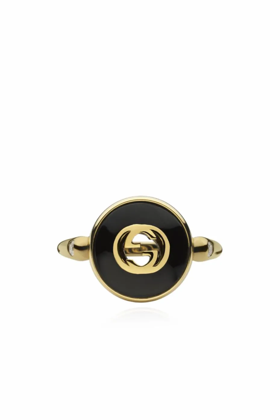 Gucci ZIELONY Złoty pierścień