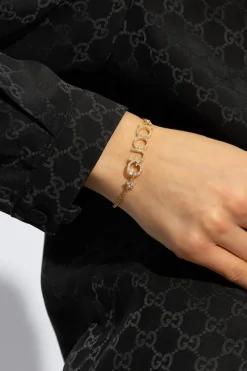 Gucci ZŁOTY Mosiężna bransoleta