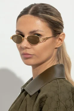 Gucci ZŁOTY Okulary przeciwsłoneczne