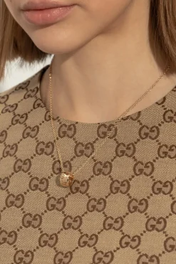 Gucci ZŁOTY Złoty naszyjnik z zawieszką