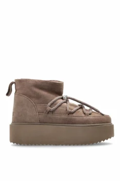 Inuikii BRĄZOWY Śniegowce `Classic Low Platform`