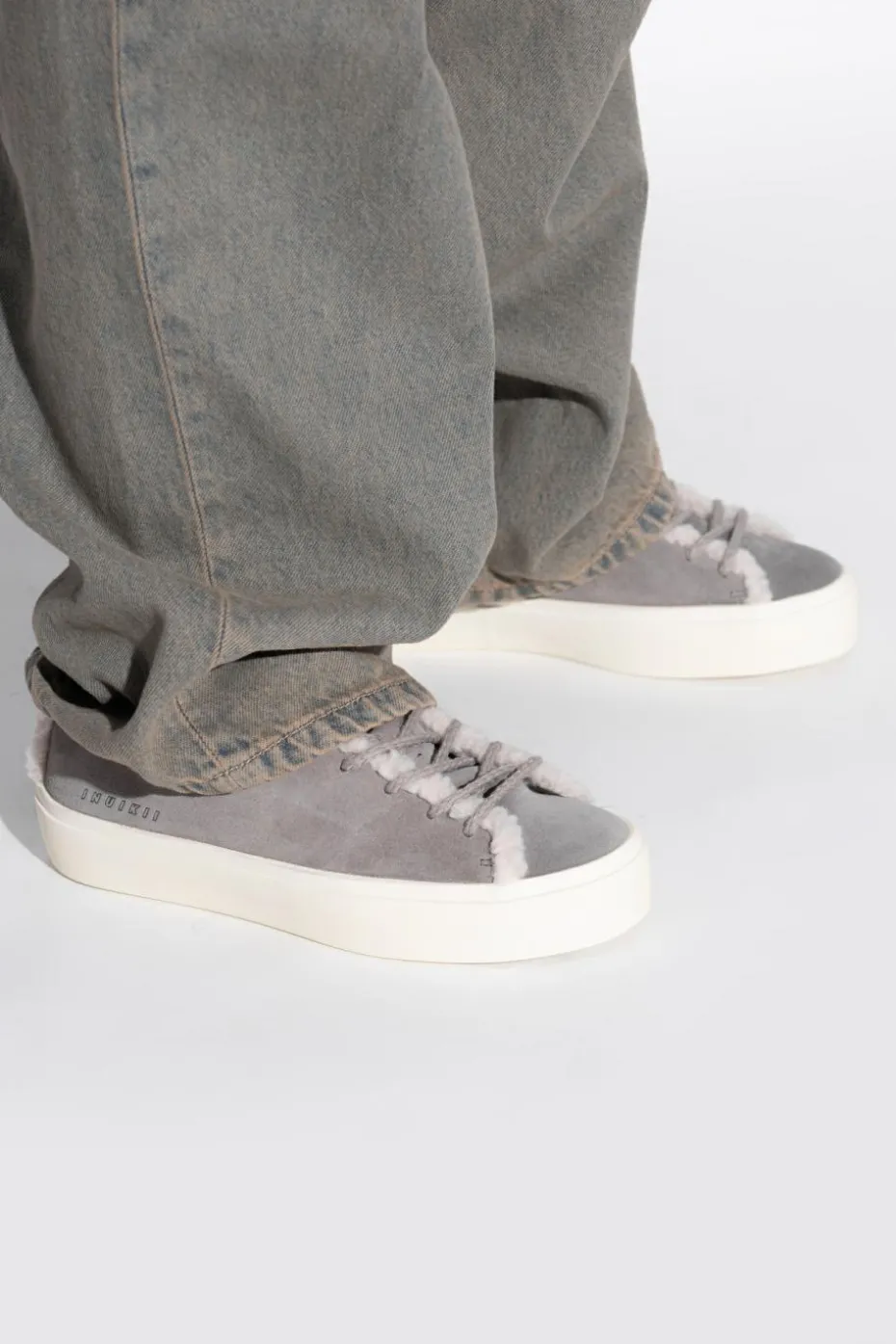 Inuikii SZARY Buty `Shearling Low`