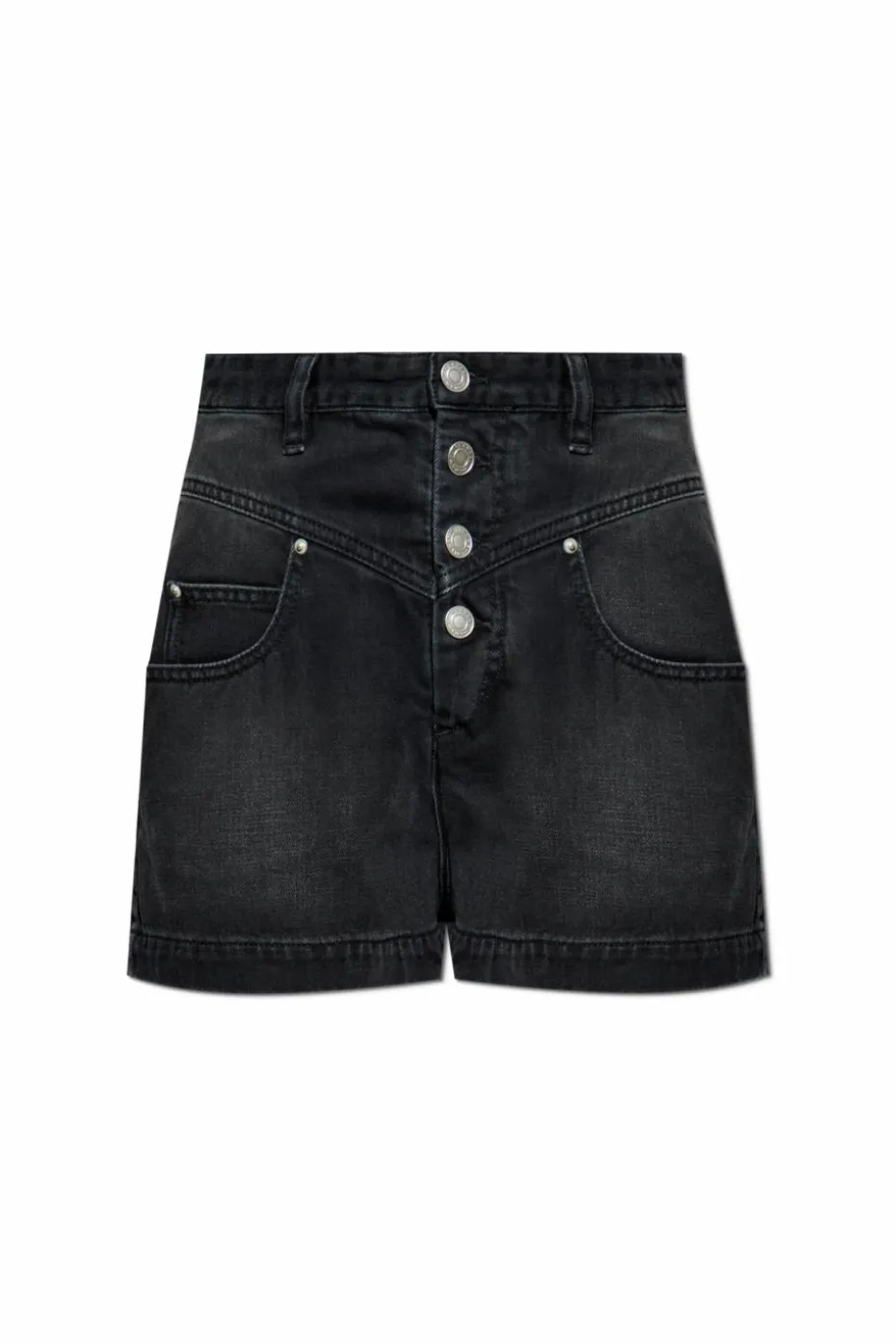 Isabel Marant CZARNY Jeansowe szorty `Jovany`