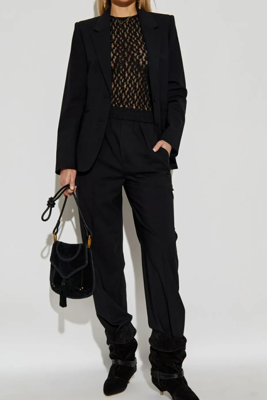 Isabel Marant CZARNY Spodnie `Loretta`