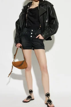 Isabel Marant CZARNY Top `Zaolia`