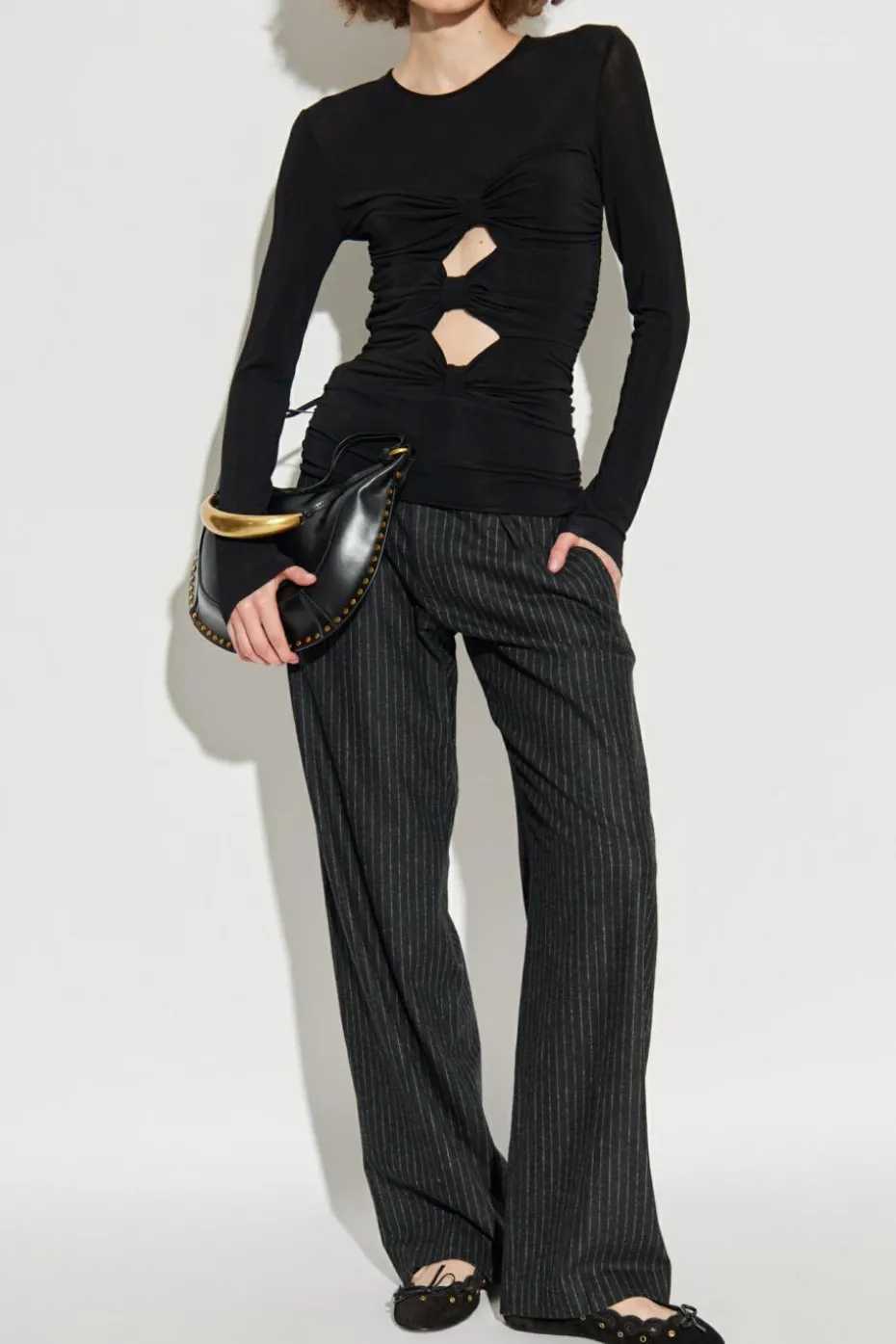 Isabel Marant CZARNY Top `Gladice`