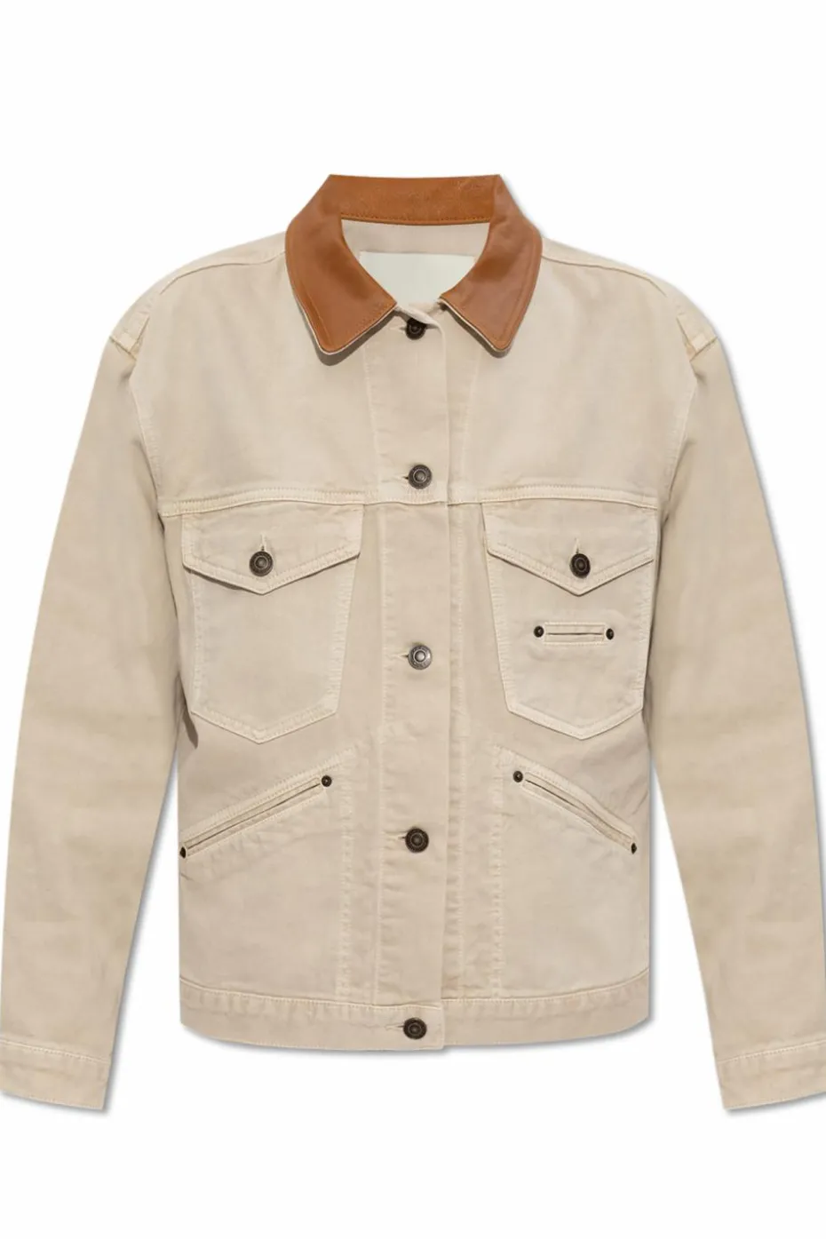 Isabel Marant kremowy Jeansowa kurtka `Petunia`