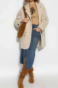 Isabel Marant NIEBIESKI Jeansowa spódnica `Britt`