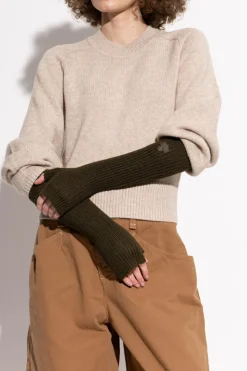 Isabel Marant ZIELONY Rękawiczki `Enos`