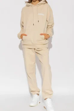 Jacquemus beżowy Spodnie dresowe z logo