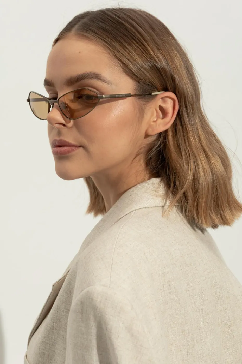 Jacquemus BRĄZOWY Okulary przeciwsłoneczne `Bambino`