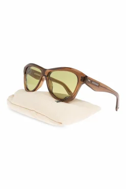 Jacquemus BRĄZOWY Okulary przeciwsłoneczne