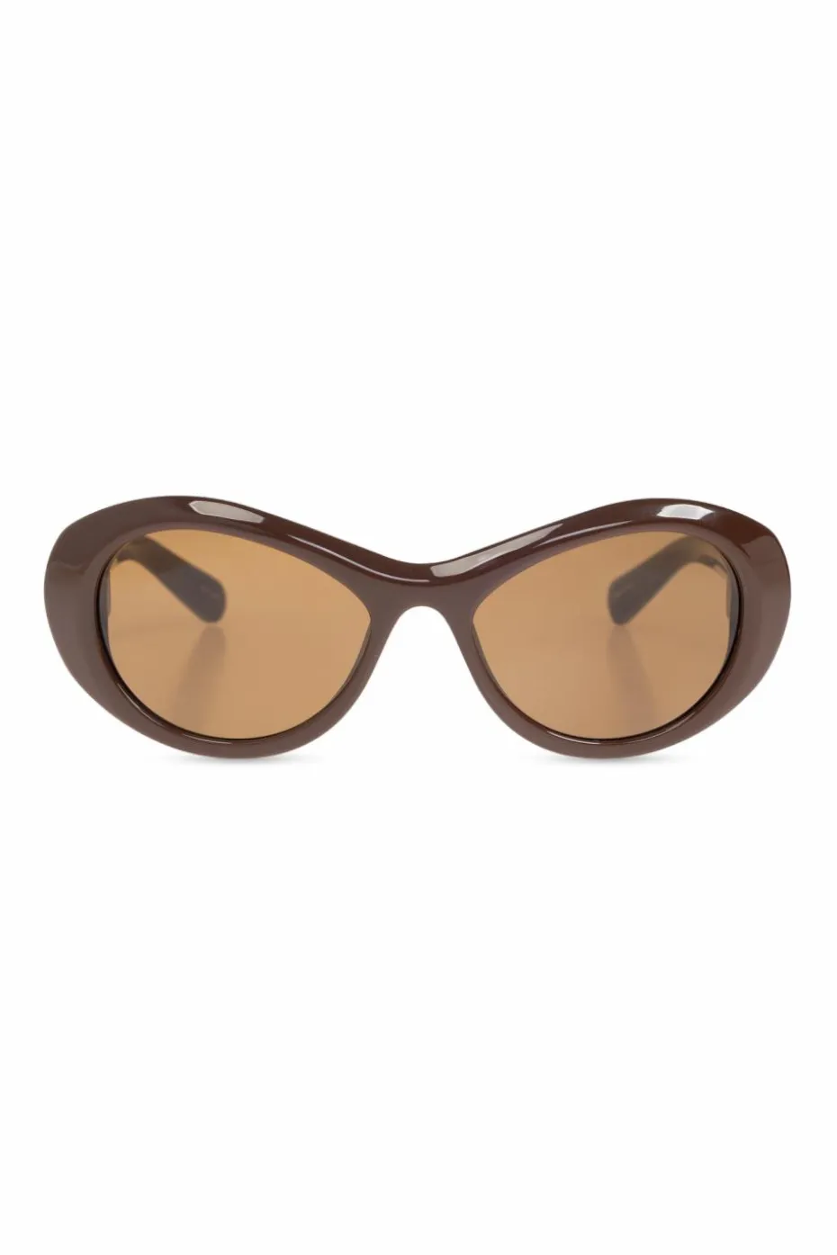 Jacquemus BRĄZOWY Okulary przeciwsłoneczne
