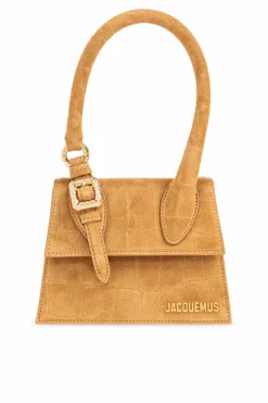 Jacquemus BRĄZOWY Torba do ręki `Le Chiquito Moyen Boucle`