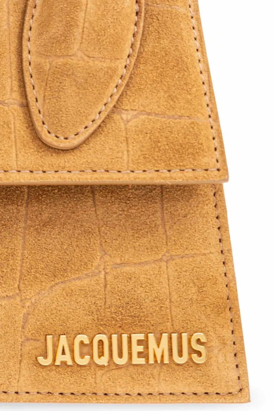 Jacquemus BRĄZOWY Torba do ręki `Le Chiquito Moyen Boucle`