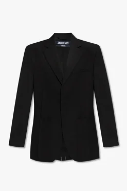 Jacquemus CZARNY Jednorzędowa marynarka