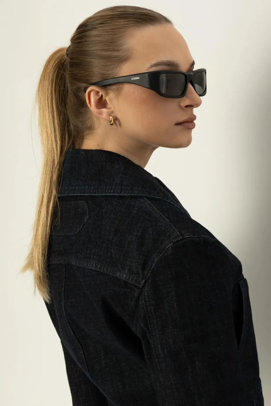 Jacquemus CZARNY Okulary przeciwsłoneczne
