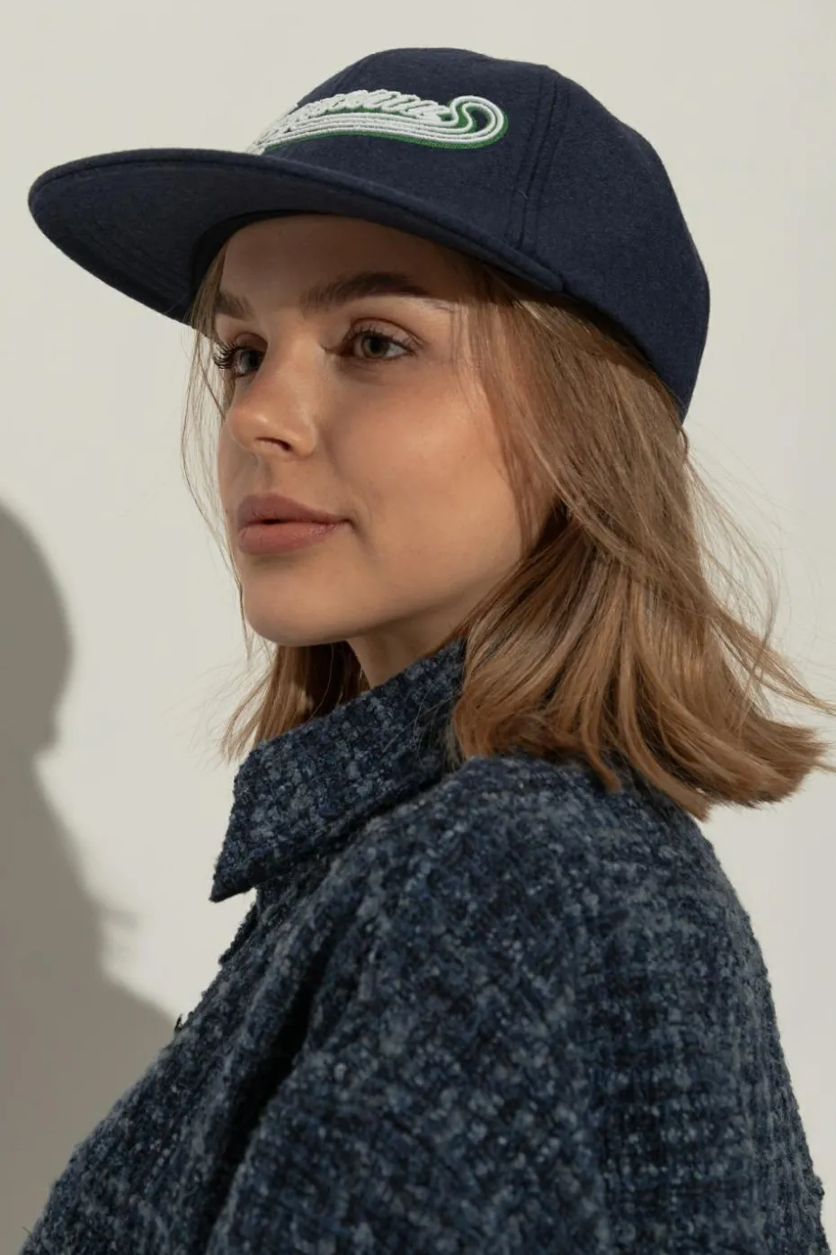 Jacquemus GRANATOWY czapka z daszkiem