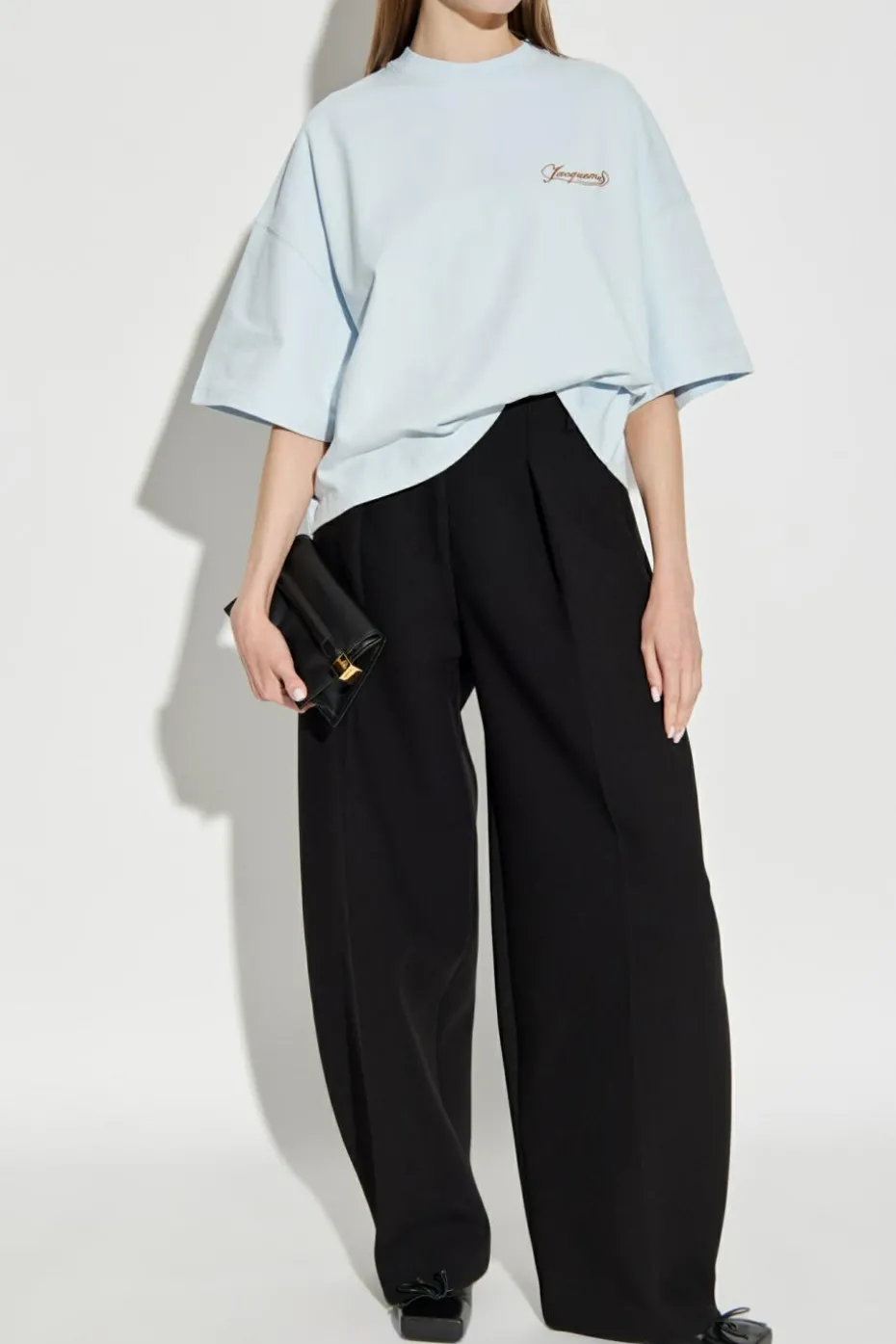 Jacquemus jasnoniebieski T-shirt z logo