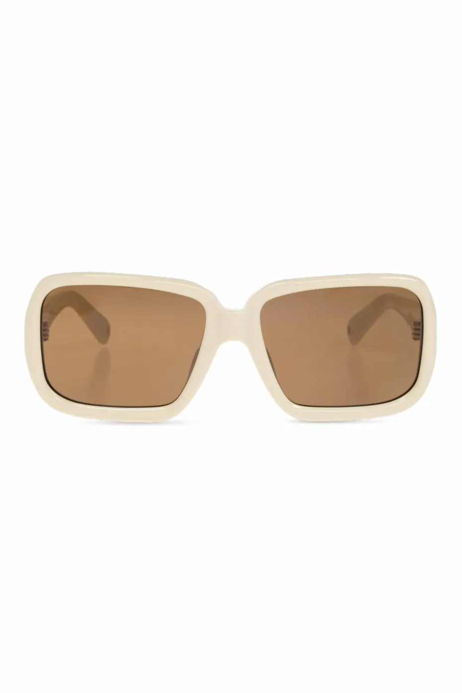 Jacquemus kremowy Okulary przeciwsłoneczne