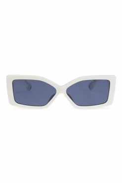 Jacquemus kremowy Okulary przeciwsłoneczne