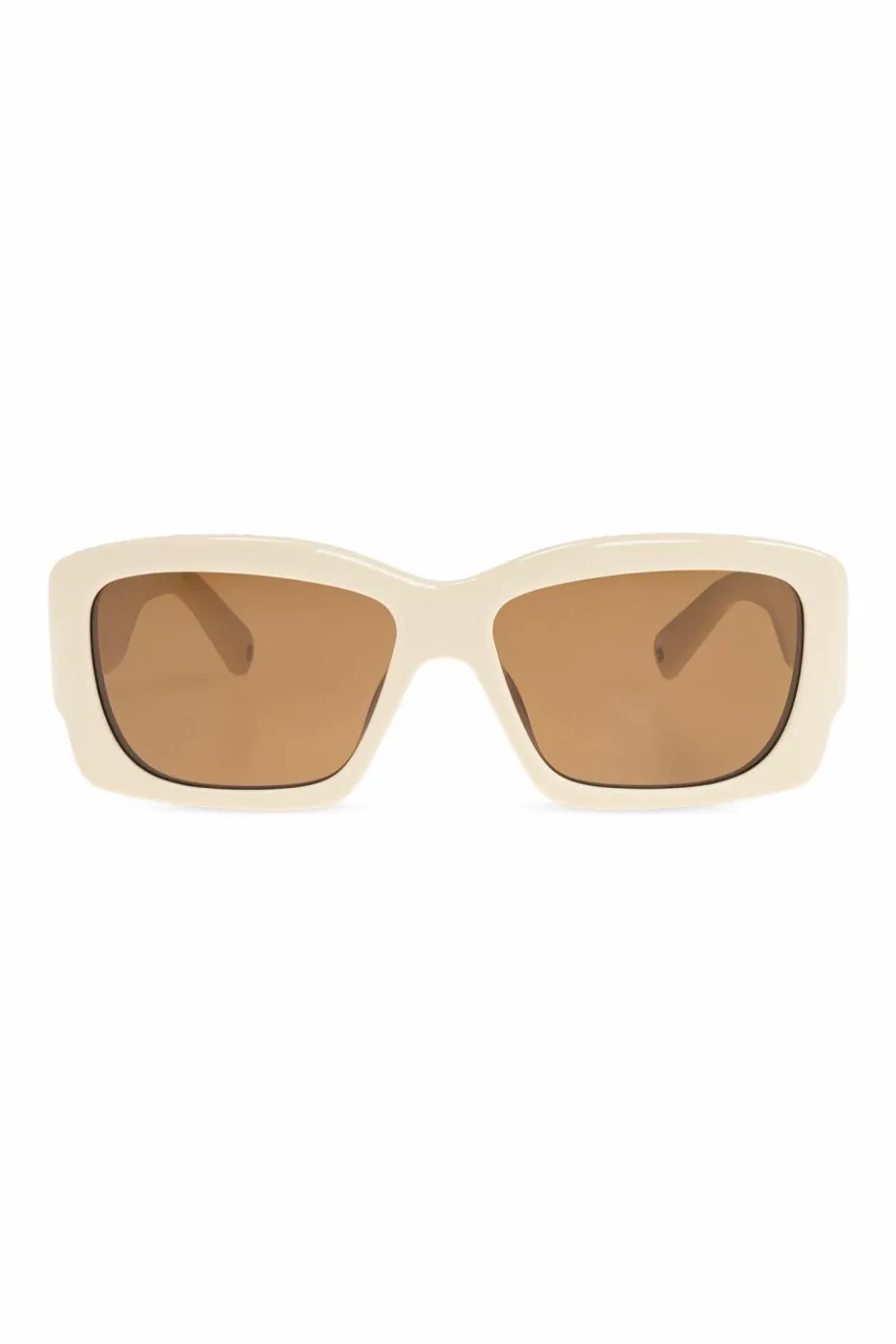 Jacquemus kremowy Okulary przeciwsłoneczne