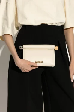Jacquemus kremowy Torba do ręki `Rond Carré Small`