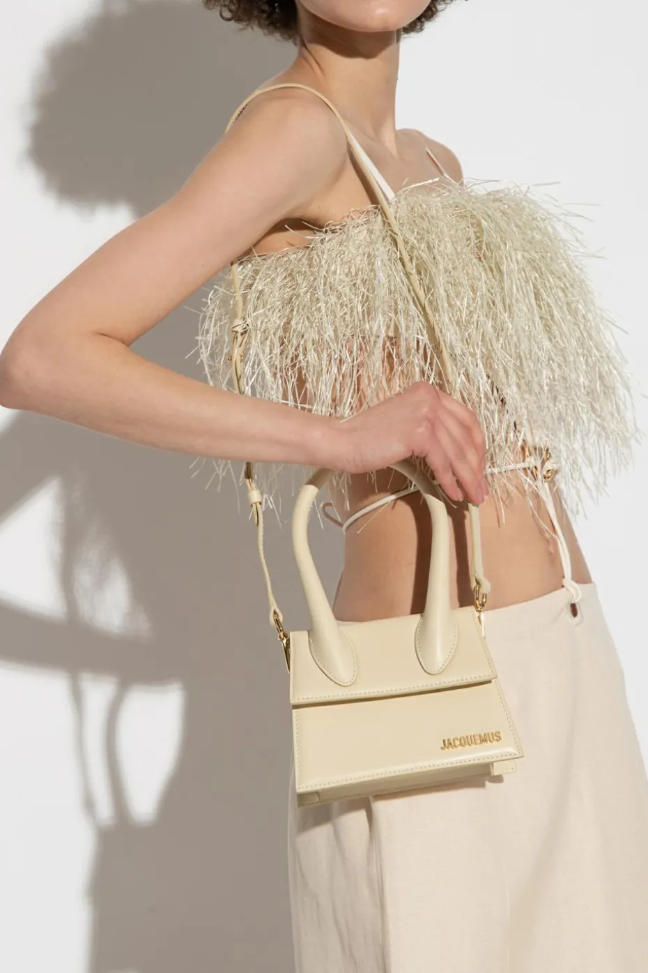 Jacquemus kremowy Torba na ramię ‘Le Chiquito Moyen’