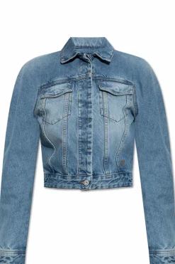 Jacquemus NIEBIESKI Kurtka jeansowa
