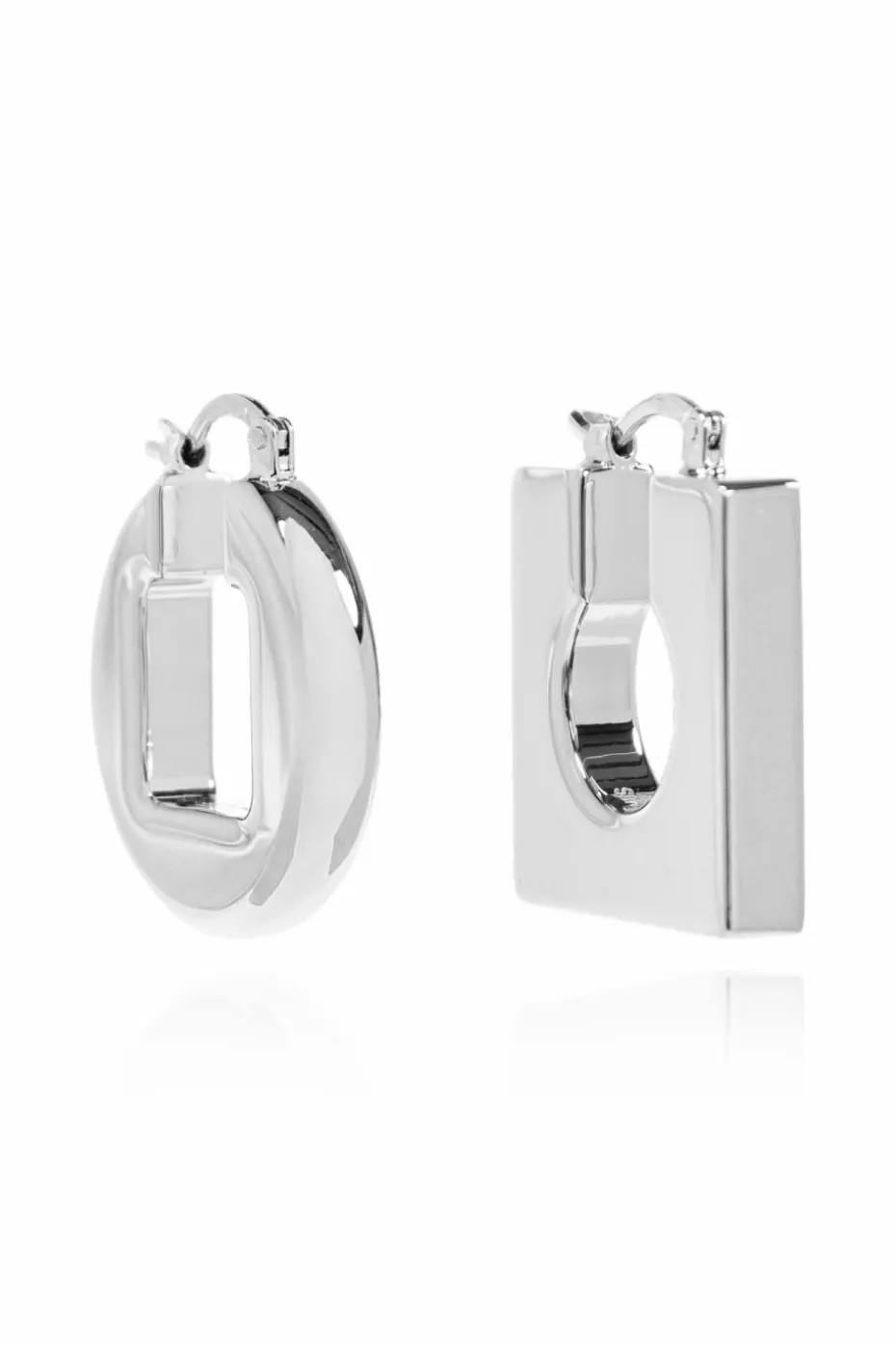 Jacquemus SREBRNY Kolczyki `Rond Carré`