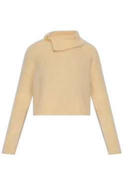 Jacquemus ŻÓŁTY Moherowy sweter