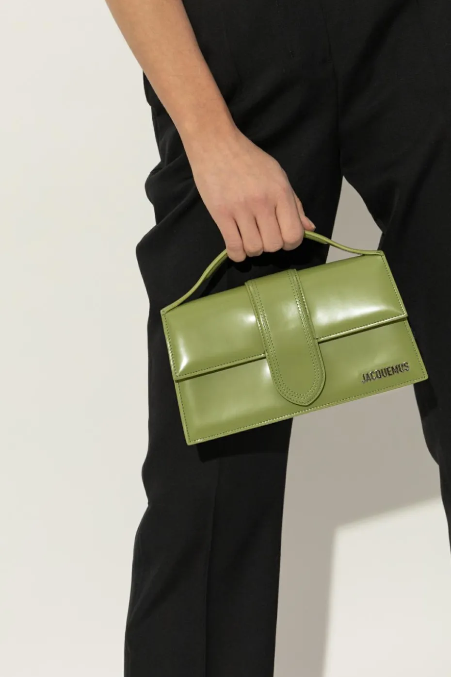 Jacquemus ZIELONY Torba do ręki `Le Grand Bambino`