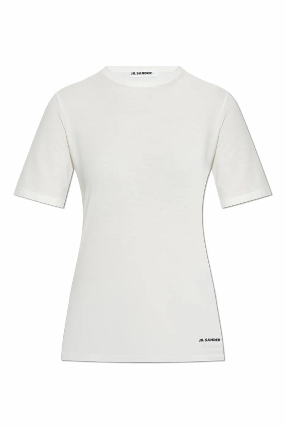 JIL SANDER+ BIAŁY T-shirt z logo