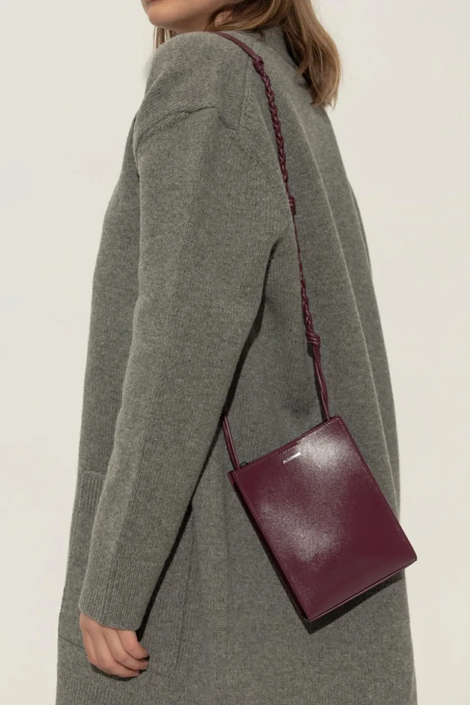 JIL SANDER BORDO Torba na ramię