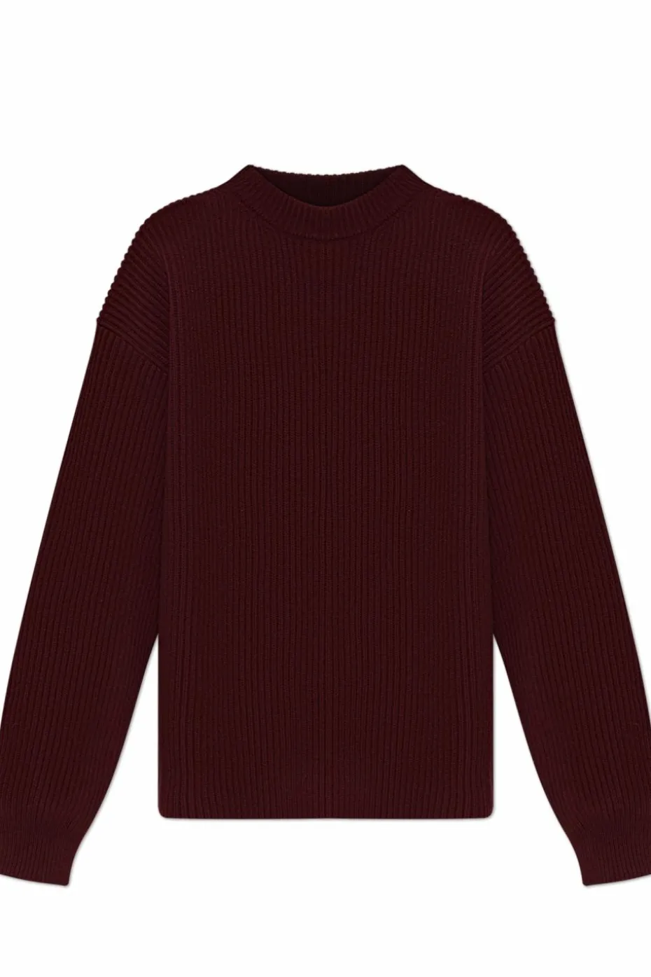 JIL SANDER BORDO Wełniany sweter