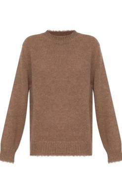 JIL SANDER+ BRĄZOWY Wełniany sweter