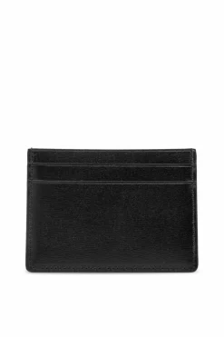JIL SANDER CZARNY Skórzane etui na karty