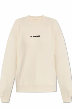 JIL SANDER+ kremowy Bluza z logo